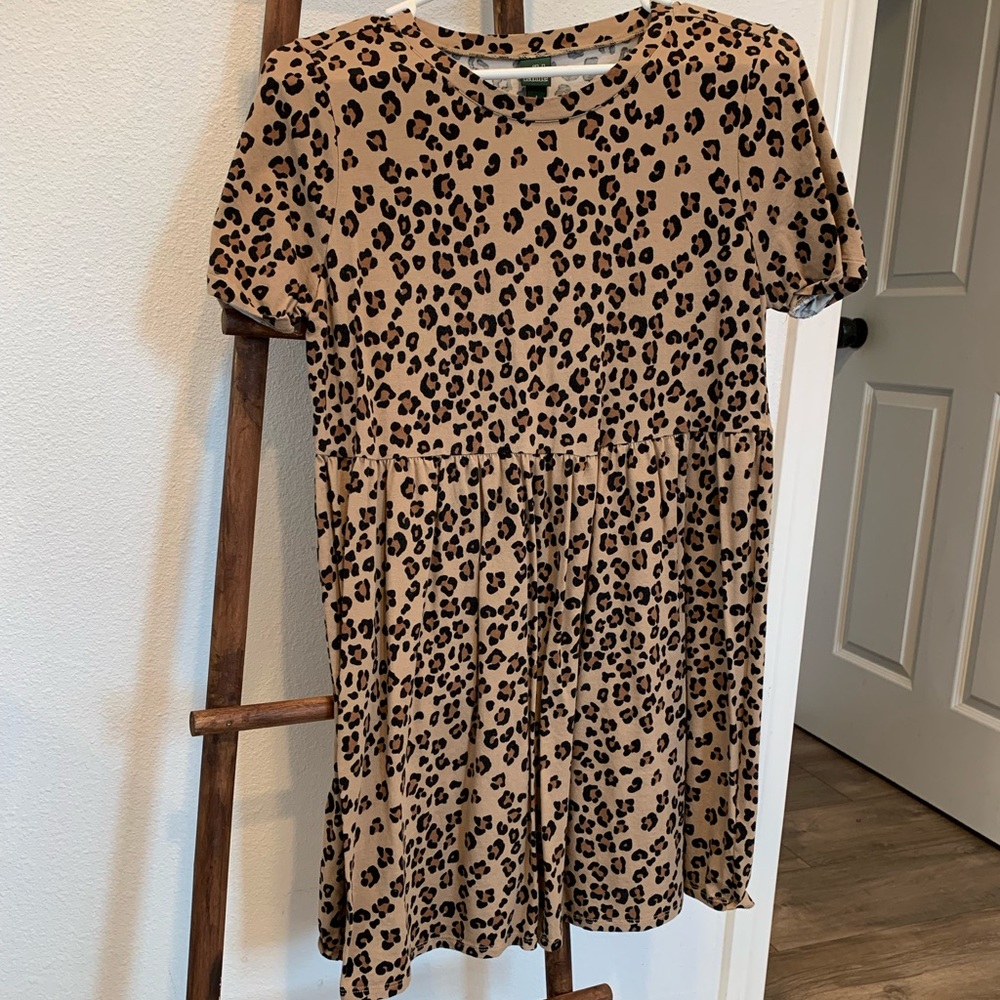 Wild fable cheetah babydoll dress